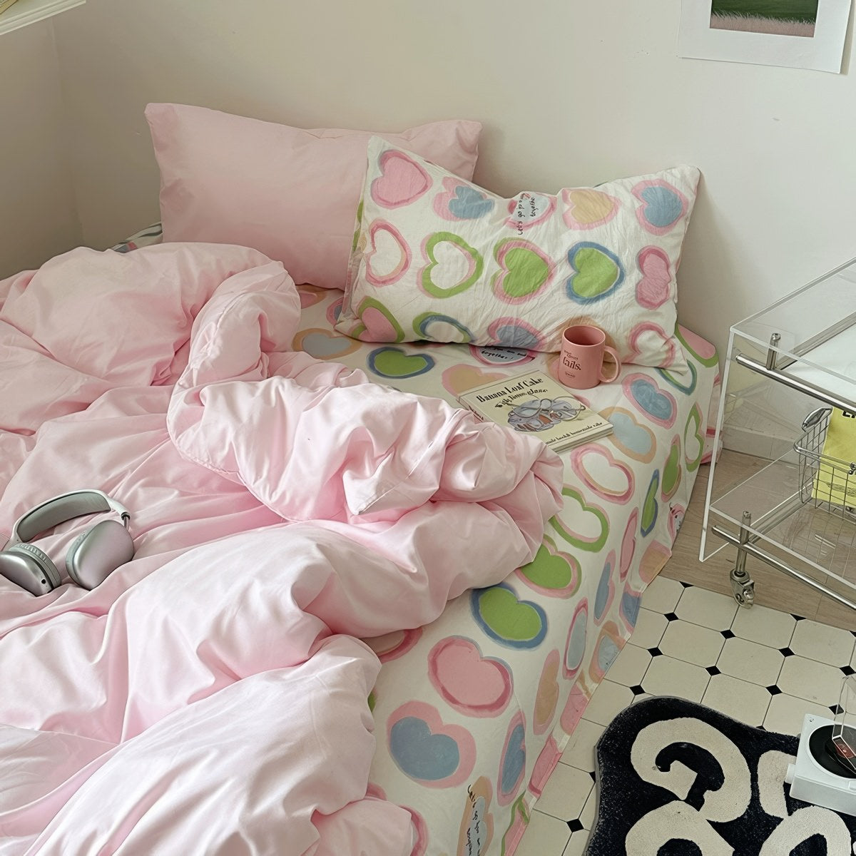 Y2K Hearts Bedding Set